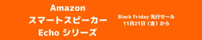 2025 Amazon ブラックフライデー（Black Friday）セール echo