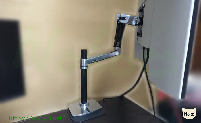 エルゴトロン LX デスクマウント モニターアーム 長身ポール アルミ色 45-295-026