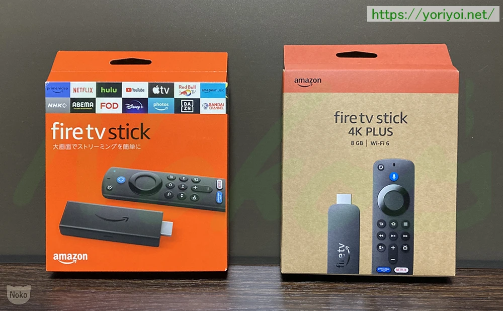 Fire TV Stick 第3世代とAmazon Fire TV Stick 4K Plus